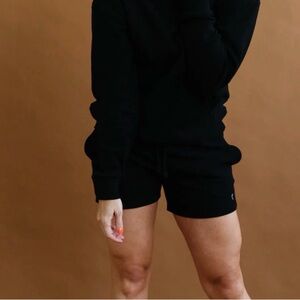 Black Relaxation Sweat Shorts